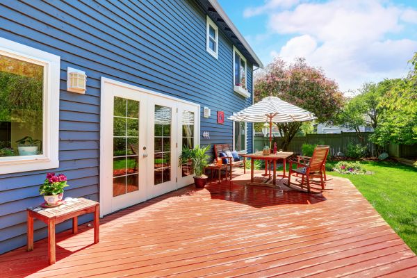 Blue Siding Installation in Madison